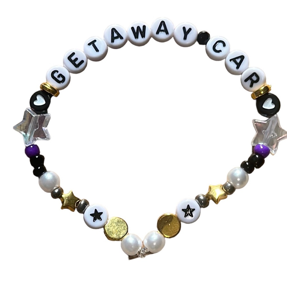 5 for $20 Taylor Swift Handmade Friendship Beaded Bracelet
“Getaway Car”